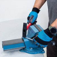 Слесарные тиски Без бренда 125 мм, поворотные 18665