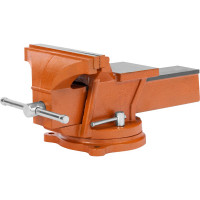 Слесарные тиски SPARTA 200 мм, поворотные, с наковальней 186295