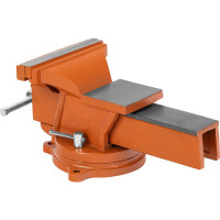 Слесарные тиски SPARTA 200 мм, поворотные, с наковальней 186295