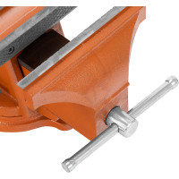 Слесарные тиски SPARTA 200 мм, поворотные, с наковальней 186295