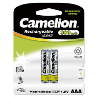 Аккумулятор Camelion 1.2В AAA-300mAh Ni-Cd BL-2, 3144