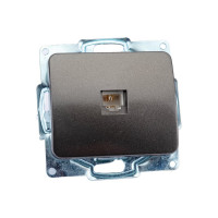 Одинарная телефонная розетка СВЕТОЗАР ГАММА SV-54117-DM