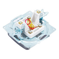 Одинарная телефонная розетка СВЕТОЗАР ГАММА SV-54117-DM