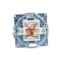 Одинарная телефонная розетка СВЕТОЗАР ГАММА SV-54117-DM