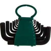 Комплект коротких угловых шестигранников Jonnesway H01MH118S