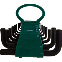 Комплект коротких угловых шестигранников Jonnesway H01MH118S