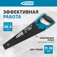 Ножовка по дереву 400 мм GROSS PIRANHA 24111