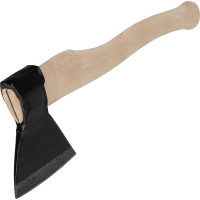 Кованый топор Без бренда в сборе, деревянное топорище, 1340/1700 г, 500 мм, А2 (Ижевск) 21674