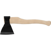 Кованый топор Без бренда в сборе, деревянное топорище, 1340/1700 г, 500 мм, А2 (Ижевск) 21674