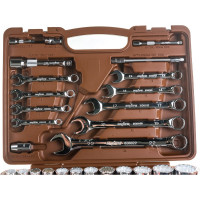 Универсальный набор инструмента Ombra OMT82S12 с 12-гр. головками, 82 предмета 55377 055377