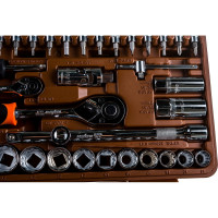 Универсальный набор инструмента Ombra OMT82S12 с 12-гр. головками, 82 предмета 55377 055377