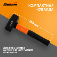 Кувалда SPARTA 1000 г, фибергласовая обрезиненная рукоятка 10913
