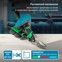 Ножницы по металлу GROSS PIRANHA 78323