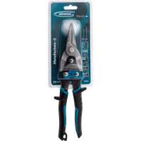 Ножницы по металлу GROSS PIRANHA 250 мм, прямой рез, сталь-CrMo, двухкомпонентные рукоятки 78325