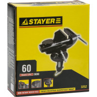 Поворотные тиски STAYER 60 мм 3252