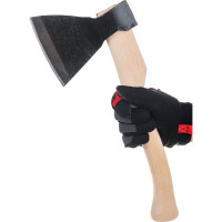 Кованый топор в сборе Без бренда 1200г, деревянное топорище, 400 мм, АО 21661