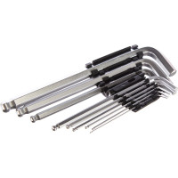 Набор имбусовых удлиненных ключей 1,5-10 мм MATRIX 11233