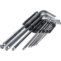 Набор имбусовых удлиненных ключей 1,5-10 мм MATRIX 11233