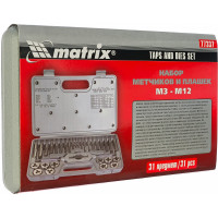 Набор метчиков и плашек 31 предмет MATRIX MASTER 77337