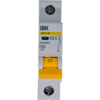 Автоматический выключатель IEK ВА47-29 1п, 0,5А, "С", 4.5кА MVA20-1-D05-C