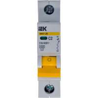 Автоматический 1-полюсный выключатель, 2А, С ВА47-29 4.5кА IEK MVA20-1-002-C