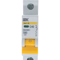 Автоматический выключатель IEK ВА47-29 1п, 40А, "С", 4.5кА MVA20-1-040-C