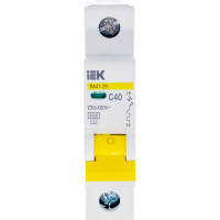 Автоматический выключатель IEK ВА47-29 1п, 40А, "С", 4.5кА MVA20-1-040-C