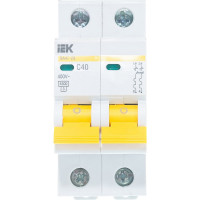Автоматический 2-полюсный выключатель, 40А, С ВА47-29 4.5кА IEK MVA20-2-040-C