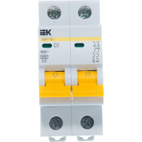 Автоматический 2-полюсный выключатель, 6А, С ВА47-29 4.5кА IEK MVA20-2-006-C