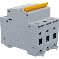 Автоматический 3-полюсный выключатель, 25А, D ВА47-29 4.5кА IEK MVA20-3-025-D