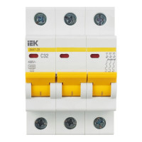 Автоматический 3-полюсный выключатель, 32А, С ВА47-29 4.5кА IEK MVA20-3-032-C