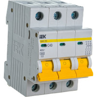 Выключатель автоматический ВА47-29 3p, 40А, С 4.5кА IEK MVA20-3-040-C
