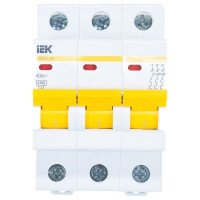 Автоматический 3-полюсный выключатель, 4А, С ВА47-29 4.5кА IEK MVA20-3-004-C