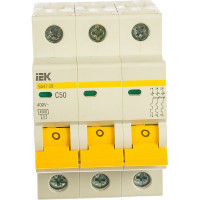 Автоматический 3-полюсный выключатель, 50А, С ВА47-29 4.5кА IEK MVA20-3-050-C