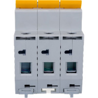 Автоматический 3-полюсный выключатель IEK 3п C 63А ВА 47-29 4.5кА MVA20-3-063-C