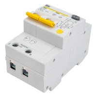 Дифференциальный автоматический выключатель 2п, 20А, 30мА, С АД-12 IEK MAD10-2-020-C-030