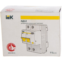 Дифавтомат АД-12 2п, 16А, C, 10мА IEK MAD10-2-016-C-010