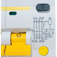 Дифавтомат АД-14 4п, 25А, "C", 30мА IEK MAD10-4-025-C-030