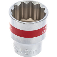 Набор торцевых головок (12-гранные; 1/2"; 10-24 мм; 10 шт.) MATRIX 13596