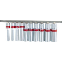 Набор удлиненных торцевых головок (6-гранные; 1/4"; 4-13 мм; 10 шт.) MATRIX 13592