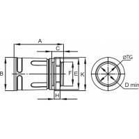Переходник труба-коробка (25 мм; IP65) для жестких труб DKC 50225