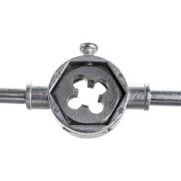 Набор метчиков и плашек М3 - М12, плашко-метчикодержатель (20 предметов в пласт. боксе) SPARTA 773105