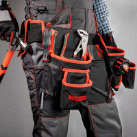 Сумка-пояс двойная (20 карманов; держатель для молотка) MATRIX 90240