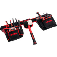 Сумка-пояс двойная (20 карманов; держатель для молотка) MATRIX 90240