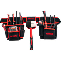 Сумка-пояс двойная (20 карманов; держатель для молотка) MATRIX 90240