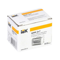 Нулевая шина в корпусе 2х7 IEK YND10-2-07-100