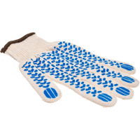 Трикотажные перчатки с защитой от скольжения ЗУБР ЭКСПЕРТ-ПРОТЕКТОР размер L-XL; 10 пар 11390-K10