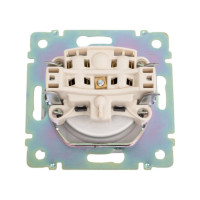 Розетка Legrand без заземления Legrand Valena без шторок 16А 250В винтовые зажимы алюминий 694341