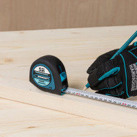 Рулетка GROSS Ergonomisch 5 м x 25 мм, магнитный обрезиненный зацеп 31103