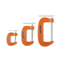 Набор G-образных струбцин 3 шт, 25-50-75 мм SPARTA 206755